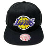 Mitchell & Ness Black NBA Los Angeles Lakers Core Basic Snapback - OSFA