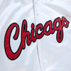 Men's Mitchell & Ness NBA Chicago Bulls White Lightweight Satin Jacket