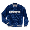 Men's Mitchell & Ness NFL Dallas Cowboys Navy Lightweight Satin Jacket