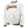 Mitchell & Ness NBA Los Angeles Lakers White Lightweight Satin Jacket