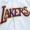 Mitchell & Ness NBA Los Angeles Lakers White Lightweight Satin Jacket