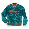 Mitchell & Ness NFL Miami Dolphins Aqua Lightweight Satin Jacket