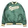 Men's Mitchell & Ness NBA Seattle Supersonics Green Lightweight Satin Jacket