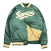 Men's Mitchell & Ness NBA Seattle Supersonics Green Lightweight Satin Jacket