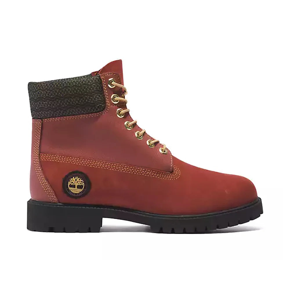 Men's Timberland Heritage 6 In. Boot Dark Red Nubuck/Blck (TB0A29PN ER0)