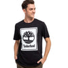 Men's Timberland Black SS Stack Logo T-Shirt