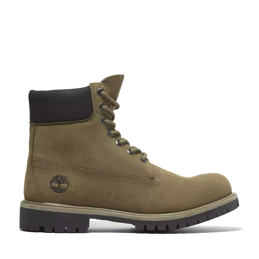 Men's Timberland 6 In. Premium Waterproof Boot Olv Nubuck (TB0A2P6W EO8)