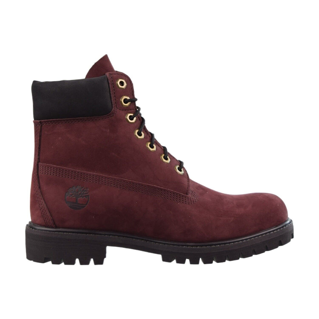 Men's Timberland 6 In. Premium Boot Burgundy Nubuck (TB0A5VB5C60)