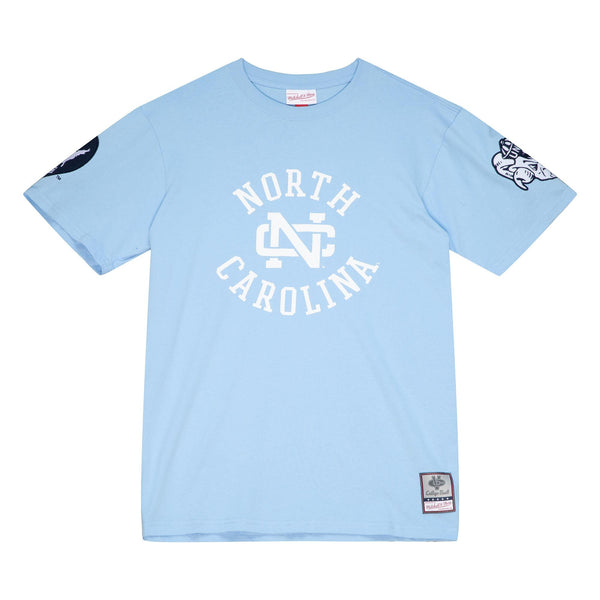 Men's Mitchell & Ness Light Blue UNC NCAA Champ City T-Shirt