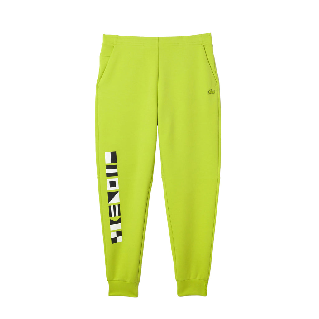 Men's Lacoste Yellow Reflective Print Joggers