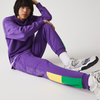 Men's Lacoste Lavender/Broom/Malachite Branded Clbk Fleece Jogging Pants