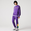 Men's Lacoste Lavender/Broom/Malachite Branded Clbk Fleece Jogging Pants