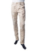 Men's A. Tiziano Champagne Blaine 5 Pocket Distressed Jeans