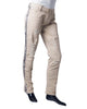 Men's A. Tiziano Champagne Blaine 5 Pocket Distressed Jeans