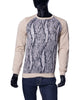 A. Tiziano Champagne Bryant Long Sleeve Knit Crew Neck Pullover