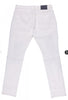 Men's A. Tiziano Creme Terry Twill Jeans with Rips