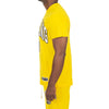 Men's Hustle Gang Cyber Yellow Gumball Knit Short Sleeve T-Shirt