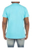 Men's Hustle Gang Light Blue Robinson Knit Short Sleeve T-Shirt