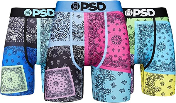 Men's PSD Multi Patches 3-Pack Boxer Briefs
