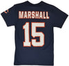 Majestic Navy NFL Chicago Bears Brandon Marsh 2013 Stack Name & Number T-Shirt