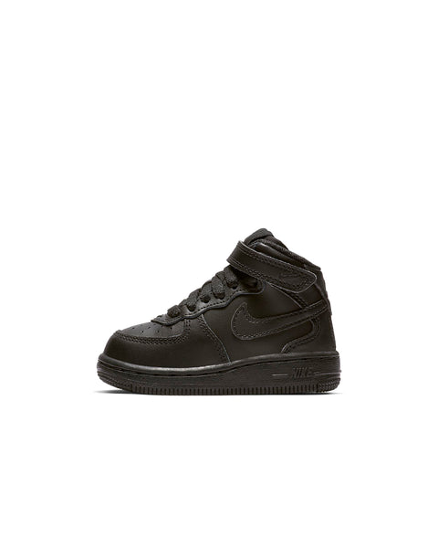 Toddler's Nike Air Force 1 Mid Black/Black (314197 004)