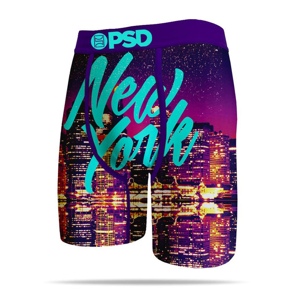 Men's PSD Purple NYC Lights Boxer Briefs