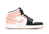 Big Kid's Jordan 1 Mid White/Arctic Orange-Black (554725 133)