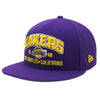 Men's New Era 9Fifty Purple/Gold NBA Los Angeles Lakers Stacked Snapback - OSFM