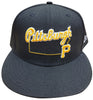 New Era 9Fifty MLB Pittsburgh Pirates Black/Yellow Logo State Snapback - OSFM