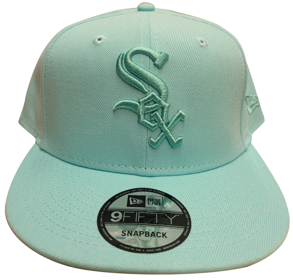 Men's New Era 9Fifty Chicago White Sox Aquamarine Monochrome Snapback - OSFM