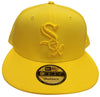 Men's New Era 9Fifty MLB Chicago White Sox Yellow Monochrome Snapback - OSFM