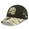 New Era 9Forty Black NFL New Orleans Saints Salute To Service Snapback - OSFM