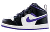 Toddler's Jordan 1 Mid Black/Dark Iris-White (640735 095)