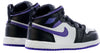 Toddler's Jordan 1 Mid Black/Dark Iris-White (640735 095)