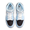 Little Kid's Jordan 1 Mid Ice Blue/Black-Sail-White (640737 401)