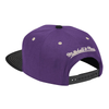 Mitchell & Ness Pl/Bk NBA Los Angeles Lakers Contrast Stitch HWC Snapback - OSFA