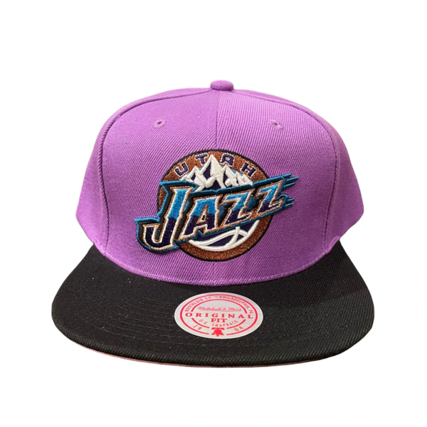 Men's Mitchell & Ness Purple/Black NBA Utah Jazz Easter HWC Snapback - OSFA