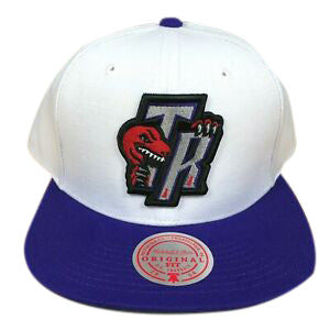 Mitchell & Ness White/Purple NBA Toronto Raptors HWC Core Basic Snapback - OSFA