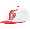 Mitchell & Ness White/Red NBA Portland Trailblazers XL Pop Team Snapback - OSFA