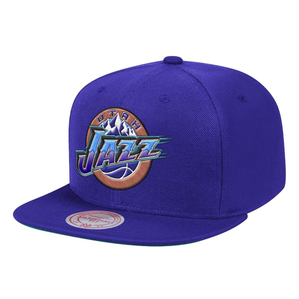 Men's Mitchell & Ness Purple NBA Utah Jazz Team Ground HWC Snapback - OSFA