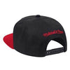 Men's Mitchell & Ness Black/Red NBA Toronto Raptors Wool 2 Tone Snapback - OSFA