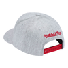 Mitchell & Ness Heather NBA Chicago Bulls Team Heather Clscs Red Snapback -