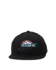 Men's Mitchell & Ness Black/Teal NBA Utah Jazz Black Dip Down Snapback - OSFA