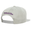 Mitchell & Ness Los Angeles Lakers 75th Anniversary Silver Snapback - OSFA