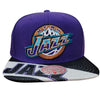 Mitchell & Ness Purple/Black NBA Utah Jazz Slash Century Snapback - OSFA