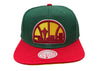 Mitchell & Ness Grn/Red NBA Seattle Supersonics Reload 2.0 Snapback Hat - OSFA