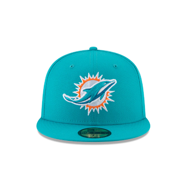 New Era 59Fifty Teal Breeze NFL Miami Dolphins Basic Fitted Hat 70339254
