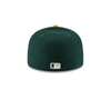 Mens New Era 59Fifty Green/Yellow MLB Oakland Athletics On Field Game Fitted (70361054)