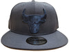 New Era 9Fifty Dark Oceanside Blue NBA Chicago Bulls Custom Snapback - OSFA