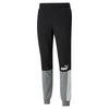 Men's Puma Black/White/Gray ESS+ Block Sweatpants